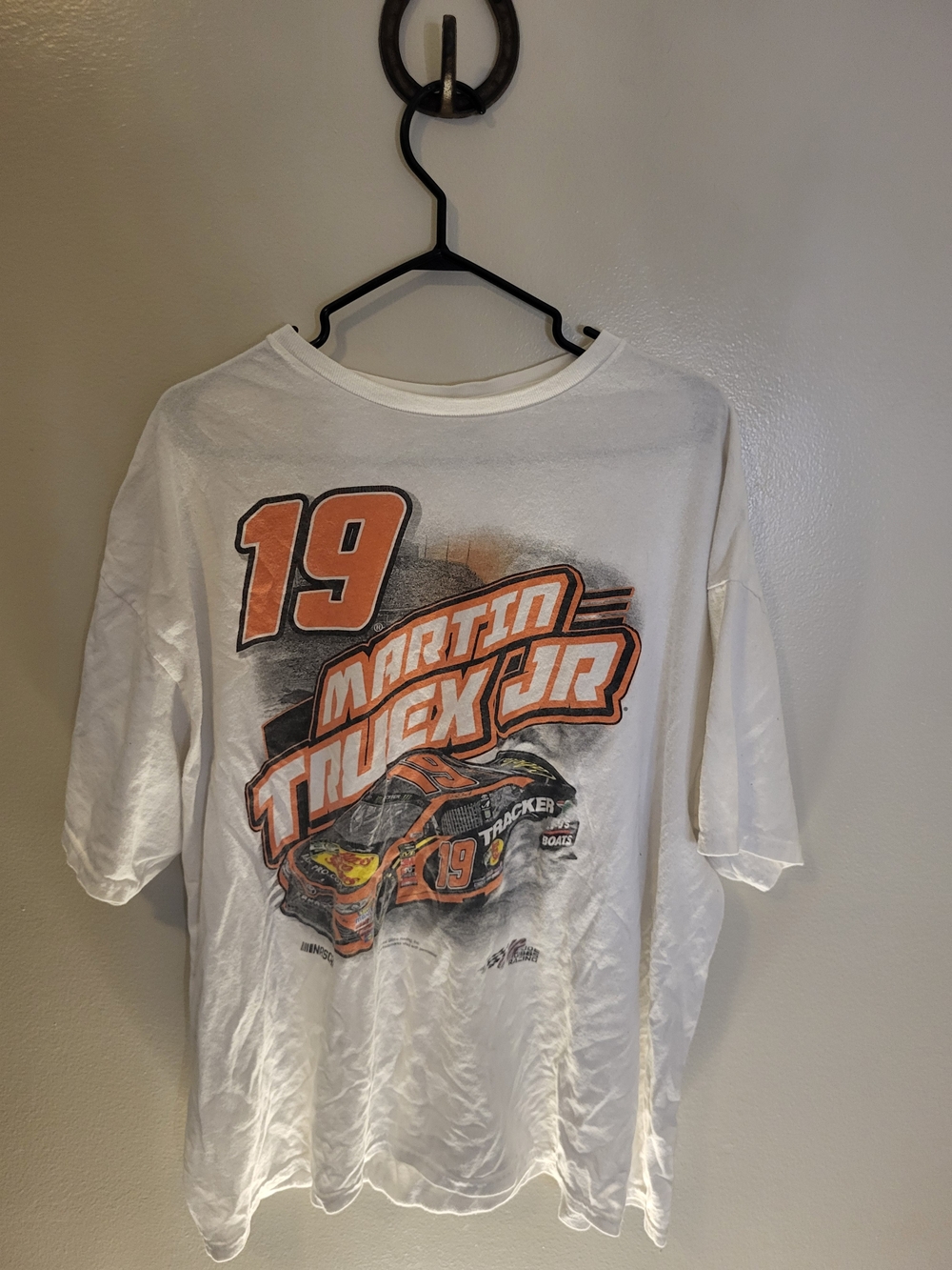 White Graphic Racing Tee - #19